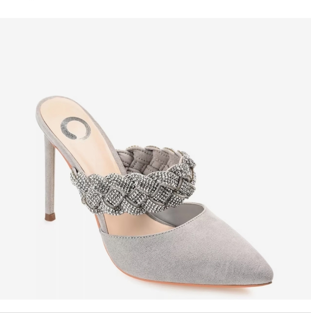 DSW Women's Gray Braided Strap Heels